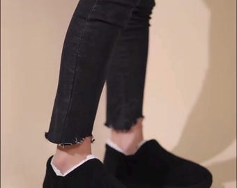 Nexurge Memory Foam Plush Slippers Unisex Warm Soft Indoor House Shoes Anti Slip UK