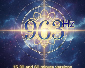 963 Hz solfeggiofrekvensmusik | Spår 15/30/60 min | Kommersiellt bruk | För att väcka intuition och andlig ordning