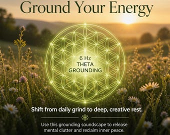 6 Hz Theta Grounding Soundscape, Post-Work Decompression Audio, Meditation Music