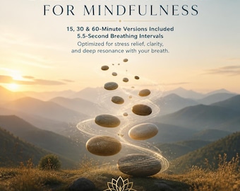 Coherent Breathing Meditation 5.5 Second Intervals with Chime | 15, 30 & 60-Minute Resonant Breathing Audio
