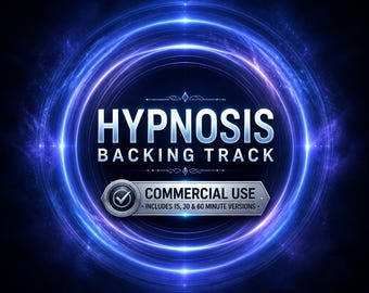 Hypnosis Backing Track | EQ'd for Vocal Clarity, Commercial Use (15, 30, 60 Min)