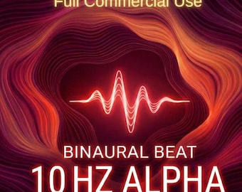 10 Hz Alpha Waves Binaural Beats | Deep Focus Music for Flow State, Study & Creativity | Relaxation Meditation Audio