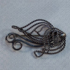 Rare Napier Mid Century Modernist Sterling Wire Brooch