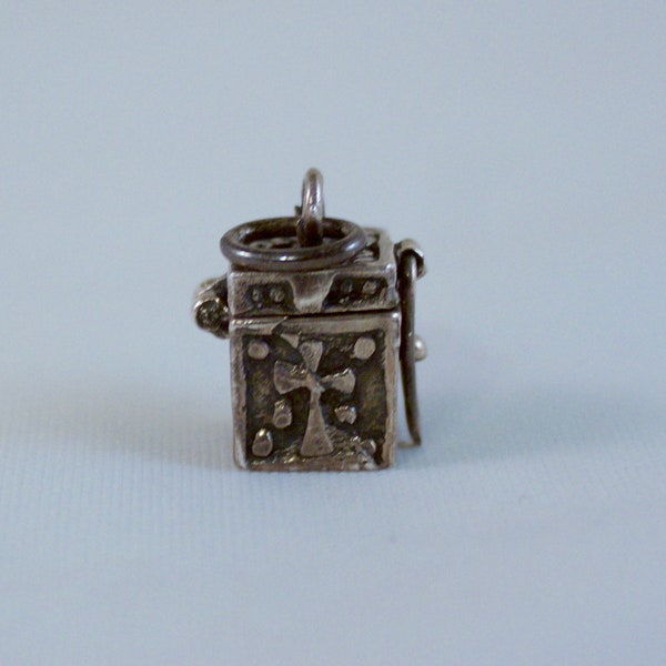 Sterling Prayer Box Pendant, Wish Box Pendant