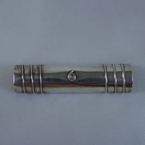 Vintage Barbara Sucherman Modernist Sterling Bar Brooch, Designer Brooch