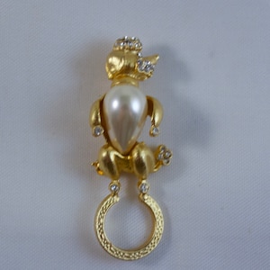 Trifari dog brooch - Etsy 日本