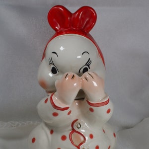 Rare Van Telligen &quot;Peek-a-Boo&quot; Cookie Jar-Imperfect