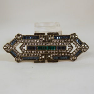 Prachtige vintage Heidi Daus art-deco strass broche