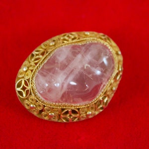Rose clearance quartz brooch