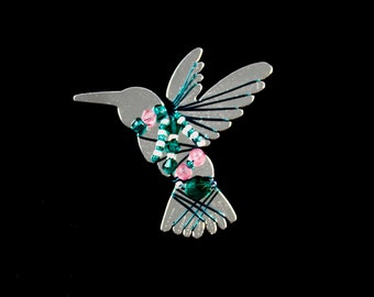 Retired U2K Liztech Hummingbird Brooch