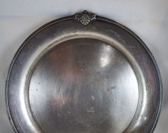 Vintage Park Plaza Service Tray, Silver Plated Cocktail Tray