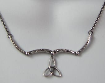 Celtic Knot Sterling Folk Necklace