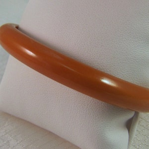 Vintage Butterscotch Bakelite Bangle Bracelet image 1