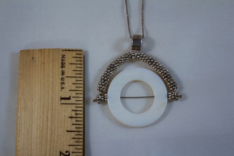 Bali Sterling Swivel Pendant with Mother of Pearl