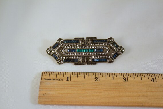 Beautiful Vintage Heidi Daus Art Deco Rhinestone … - image 3