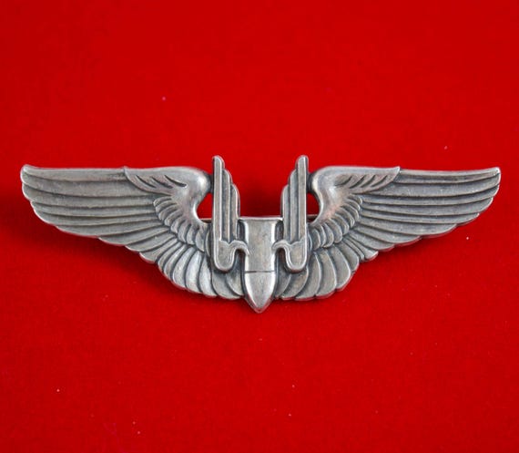 Rare WW2 US Air Forces Aerial Gunner Pin