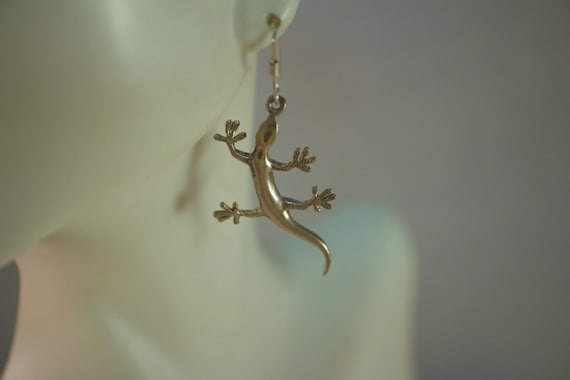 Sterling Gecko Earrings