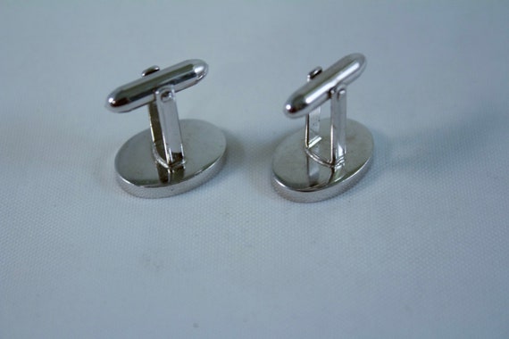 Mid Century Modern Lamode Sterling Cufflinks - image 2