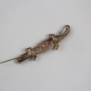 Vintage Hand Crafted Navajo Joe Woods Salamander Brooch image 4