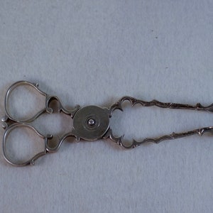 c1900-1943 Currier and Roby Georgian Sterling Sugar Tongs