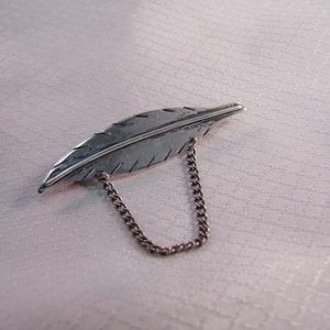 Southwestern, Navajo Inspired Sterling Feather Brooch