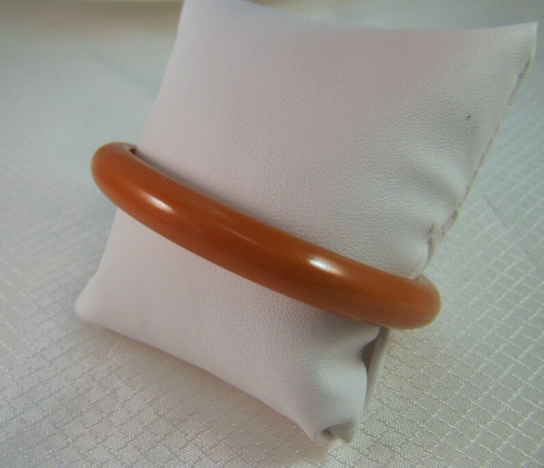 Vintage Butterscotch Bakelite Bangle Bracelet image 1