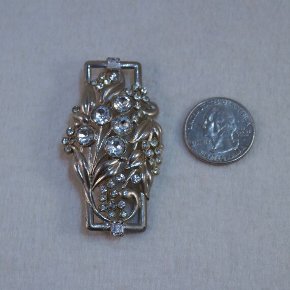 1930's Pot Metal Art Nouveau/Deco Period Floral B… - image 3