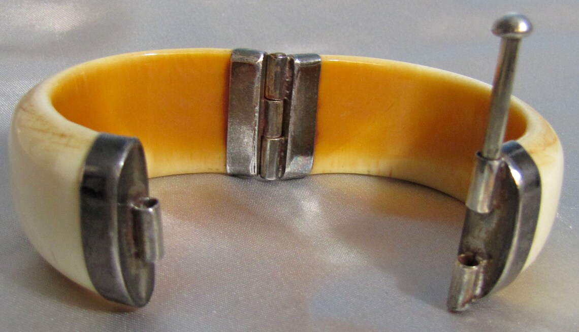 PreBan African Elephant Ivory Bangle Bracelet Etsy
