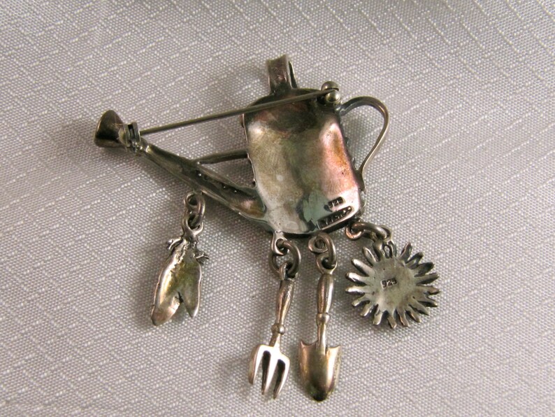 Vintage Sterling Water Can Brooch/pendant Watercan Pin Etsy Australia