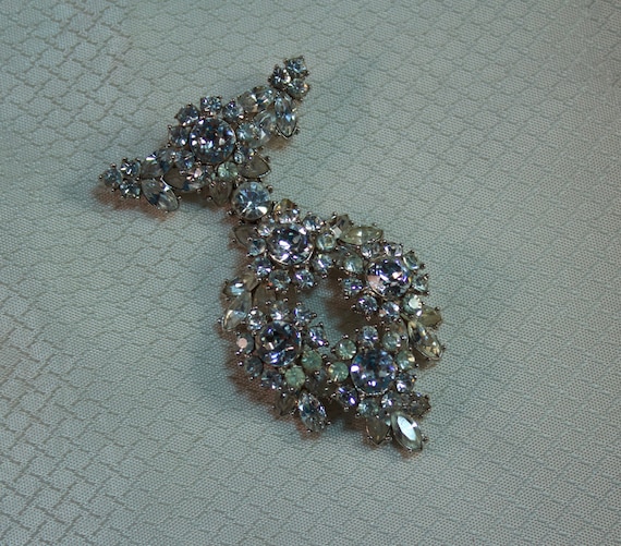 Alfred Philippe Trifari Crystal Rhinestone Fashio… - image 1