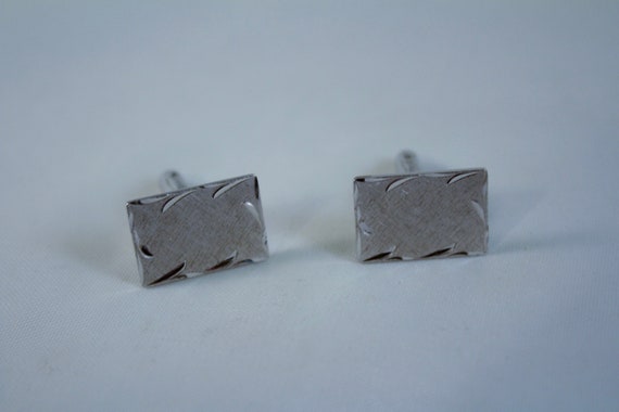 Mid Century Modern Anson Sterling Cufflinks and T… - image 2