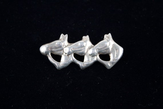 Vintage Taxco Mexico 925 Sterling Three Ponies, T… - image 2
