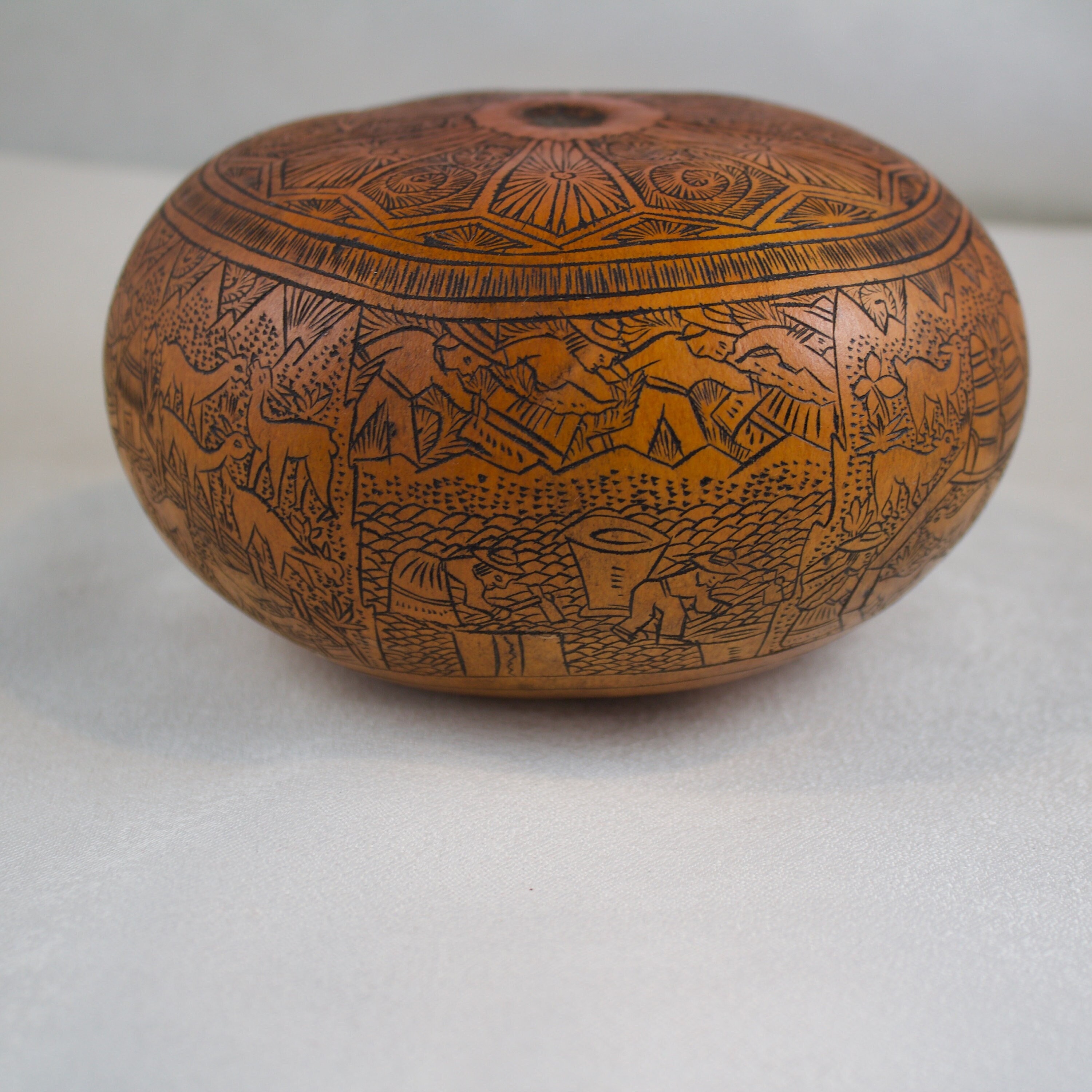 Peruvian Folk Art Storytellers Hand Carved Pictorial Gourd - Etsy