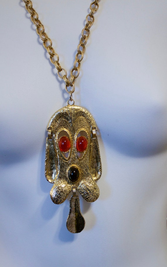 Vintage Juliana DEC Gold Plated Droopy Dog Pendant