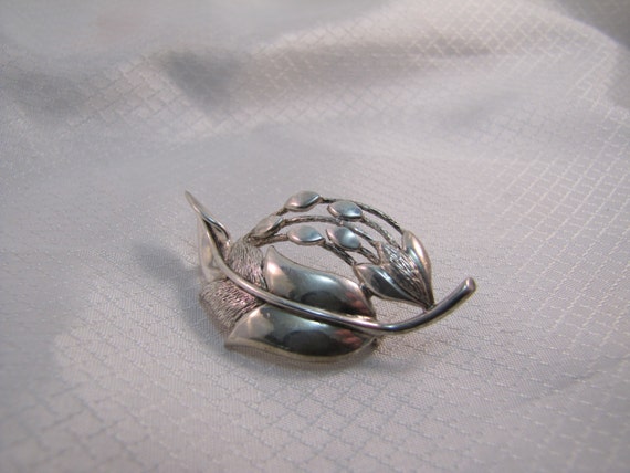 Vintage Sterling Taxco Mid Century Design Flower … - image 2