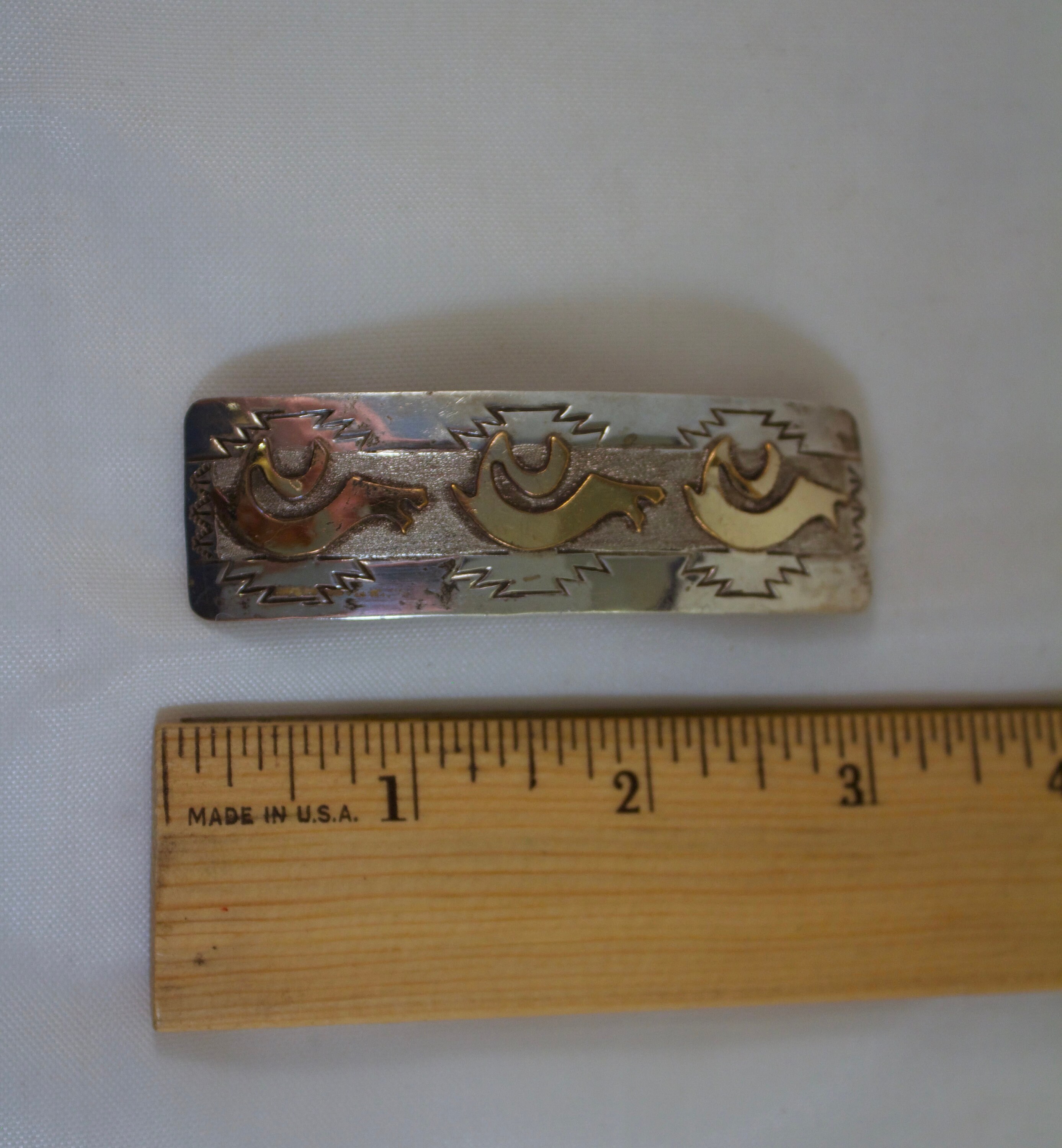 Navajo Artist Randall Begay Sterling and 12kt Gold Filled  display picture 1