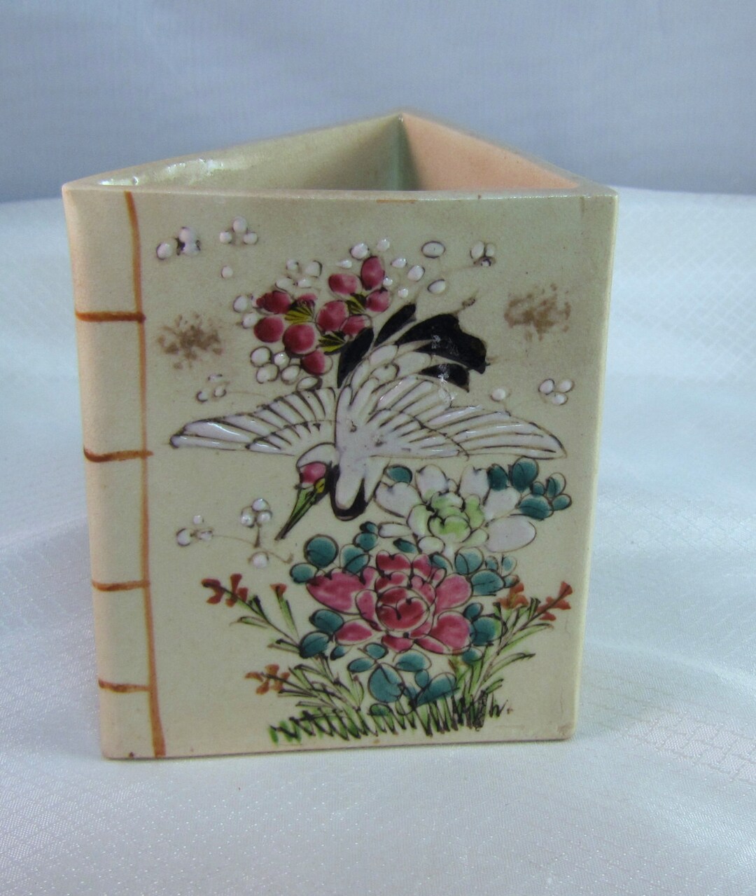 九谷焼 明治期 三角水差し 銘あり - Etsy 日本