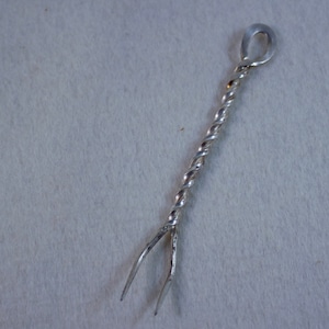Vintage Handmade Sterling Cocktail Fork