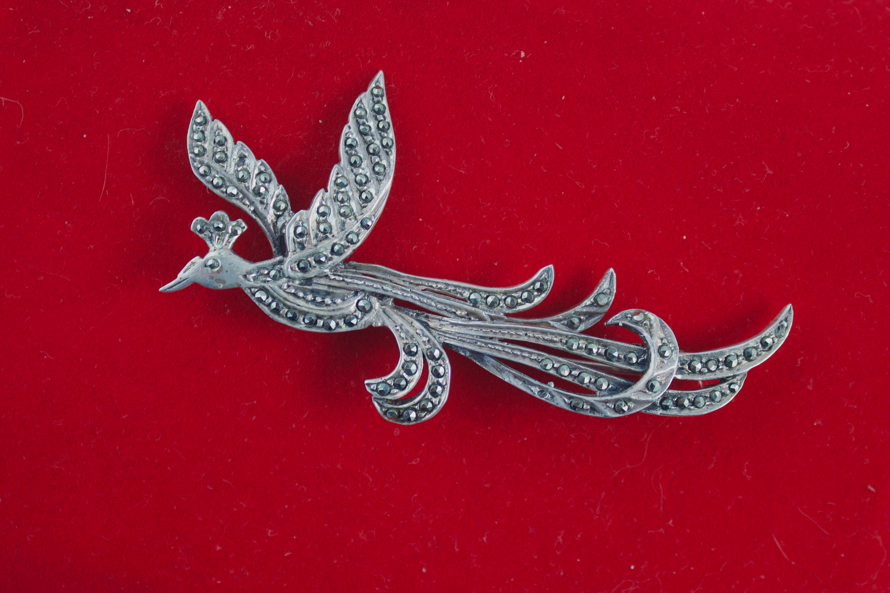 北欧ヴィンテージブローチ◇シルバーブローチ◇バード◇鳥◇孔雀◇ピーコック 北欧ヴィンテージブローチ◇シルバーブローチ◇バード◇鳥◇孔雀