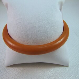 Vintage Butterscotch Bakelite Bangle Bracelet image 2