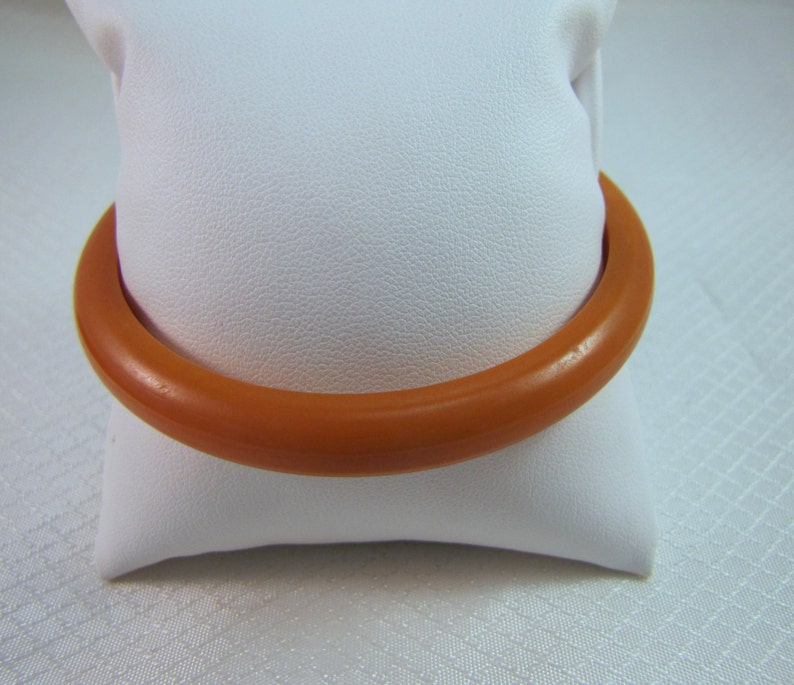 Vintage Butterscotch Bakelite Bangle Bracelet image 2