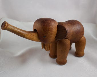 1953 Kay Bojesen Teak Articulating Toy Elephant, Rare - Etsy