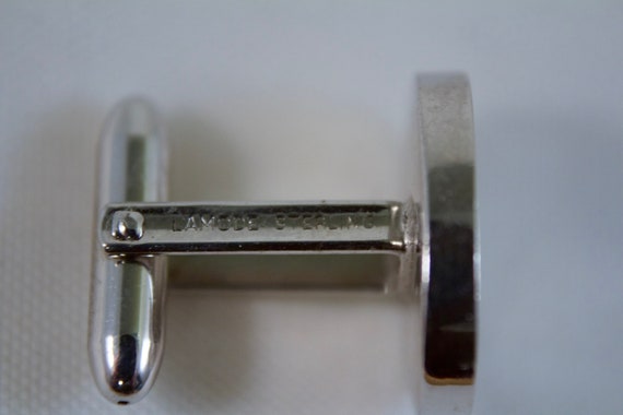 Mid Century Modern Lamode Sterling Cufflinks - image 4