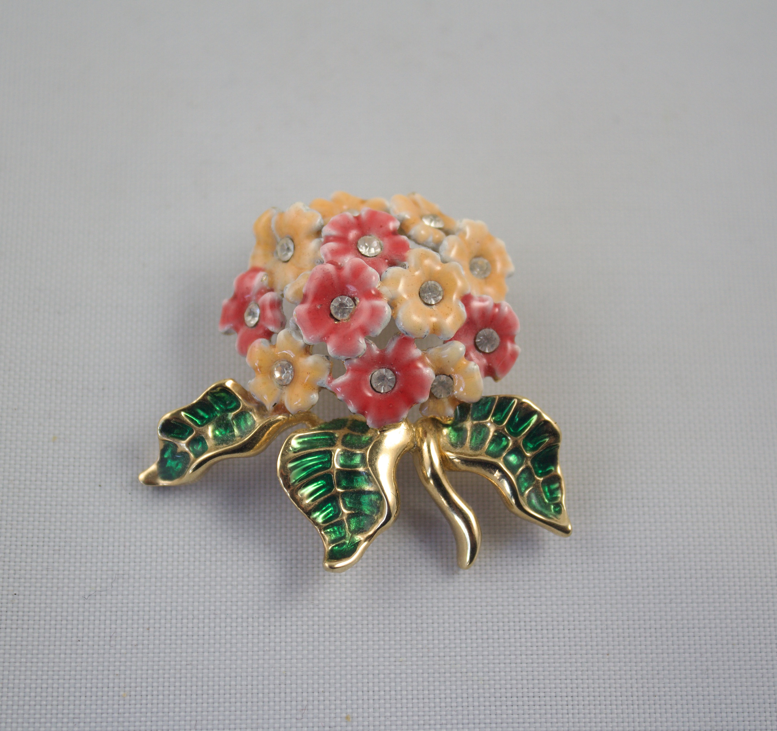 希少Joan s Brooch ビンテージ ブローチ アクセサリー 1980's Joan Rivers Enameled Flower Brooch - Etsy