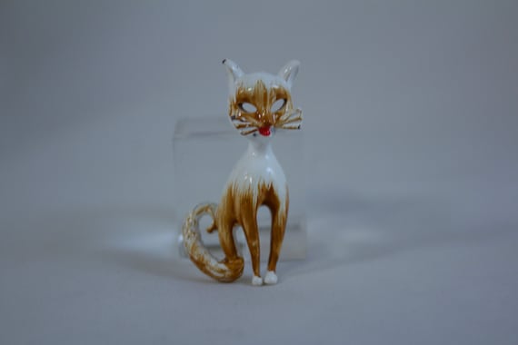 1950's Enameled Cat Pins, Alley Cat Pins - image 4