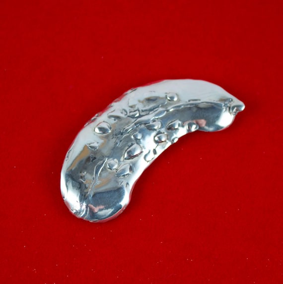 Vintage Sterling Silver Pickle Brooch - Great Falls Metal Works - Etsy