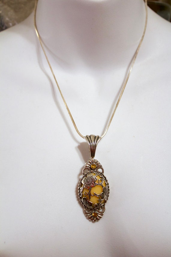 Vintage Carolyn Pollack Navajo Sterling Citrine and Yellow - Etsy 日本
