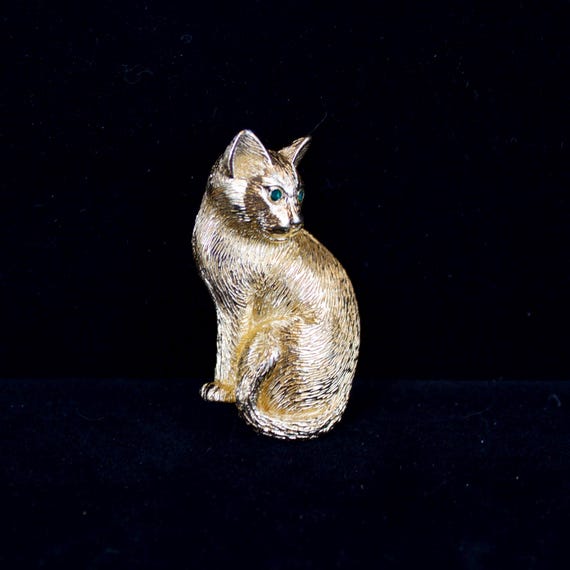 クリスチャンディオール ビンテージ猫ブローチ CHRISTIAN DIOR