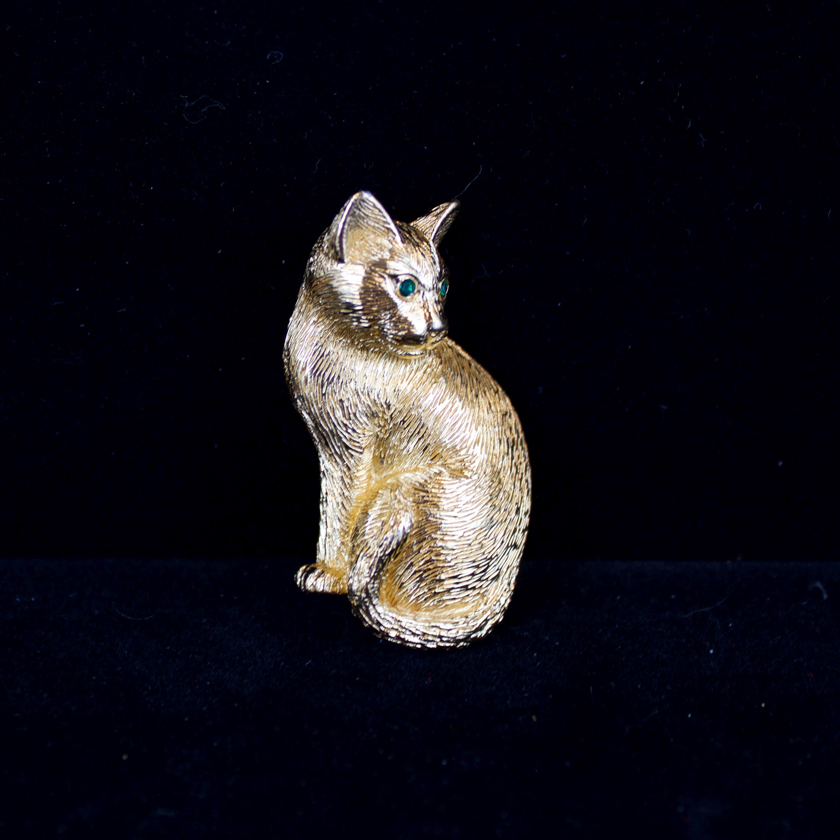 ビンテージ Christian Dior ネコ ブローチ Christian Dior ディオール