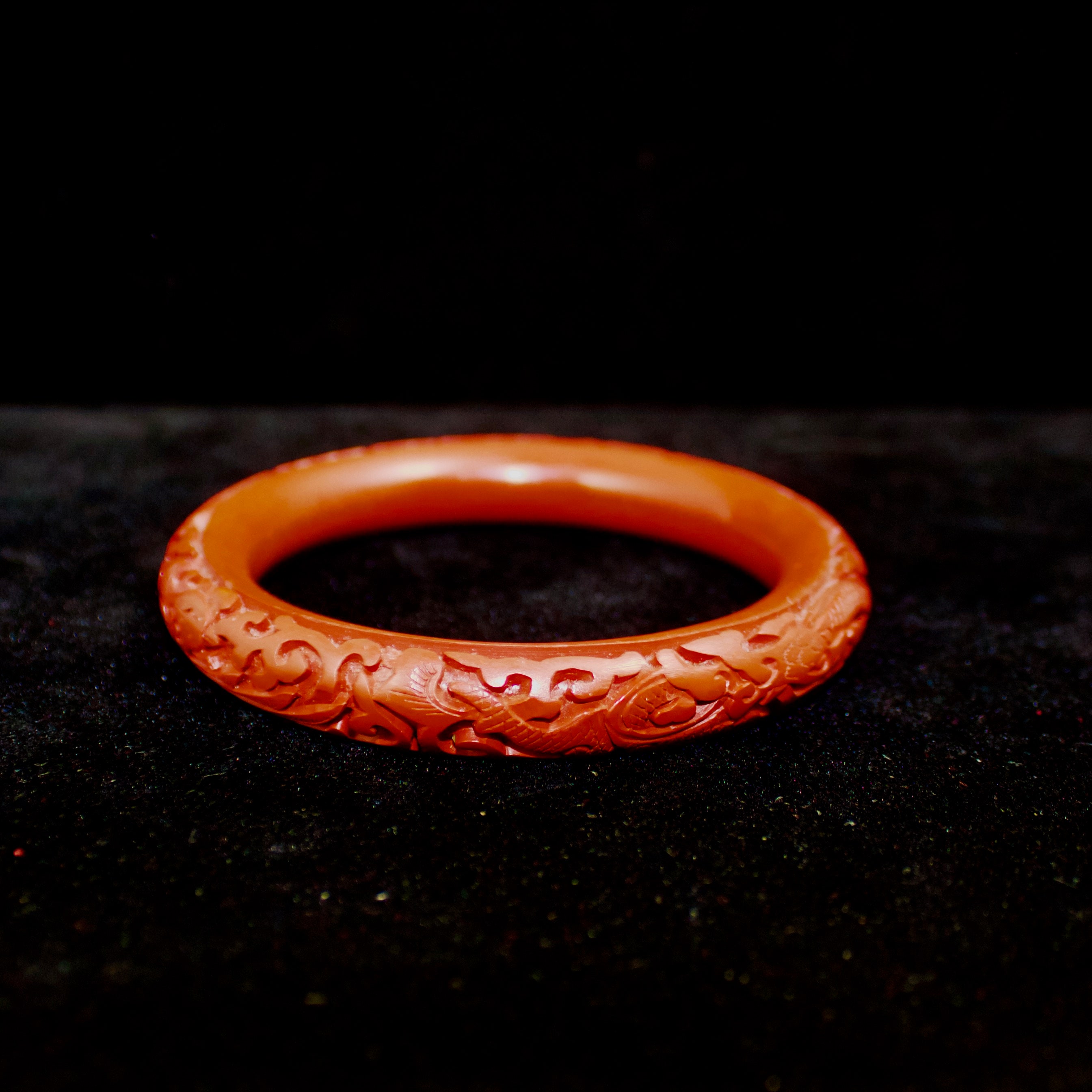 割引発見 Serpent With Bracelet Cinnabar Red Carved Vintage Designs Etsy - 木工、竹工芸